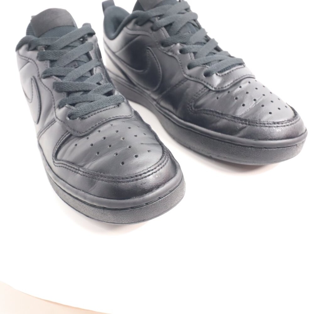 Big Kid's Nike Court Borough Low 2 Black/Black-Black  BQ5448 001 size us 5.5 Y